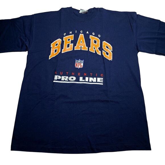 Vtg Chicago Bears Riddell Authentic Pro Line NFL Men's Size XL Shirt USA 90's - Picture 1 of 6
